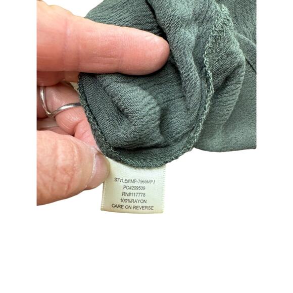 NWT Sage Green Tank Top long Dress By LOVESTITCH ,Loungewear with pockets, Roomy - Picture 10 of 11